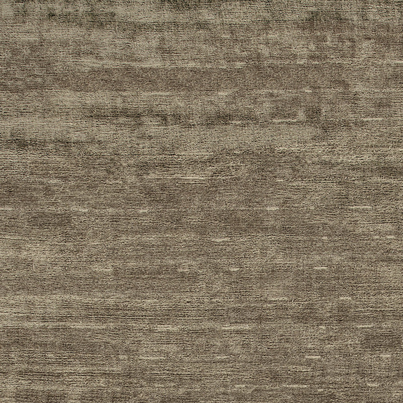 Hand Knotted Area Rug in Dark Brown, Rectangle 9' x 12'