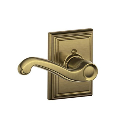 Flair Lever with Addison Trim Non-Turning Lock