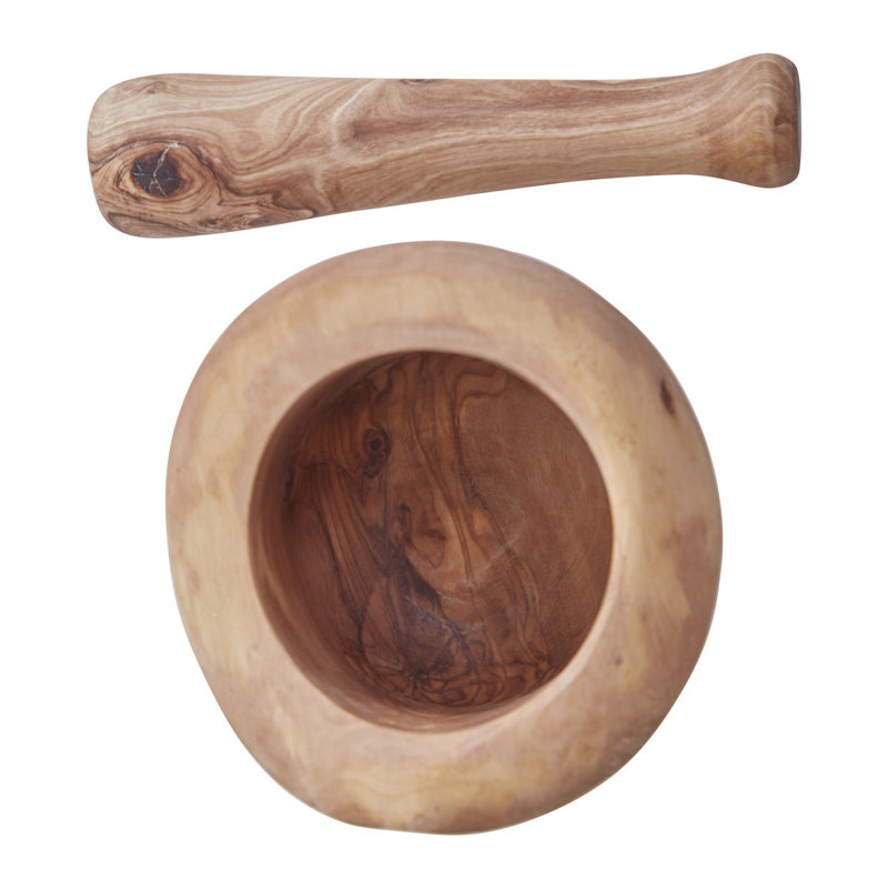Bester Wood Mortar And Pestle Set
