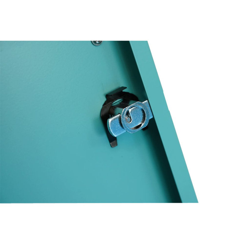 Nikeria 2 Door Steel Wardrobe, Turquoise