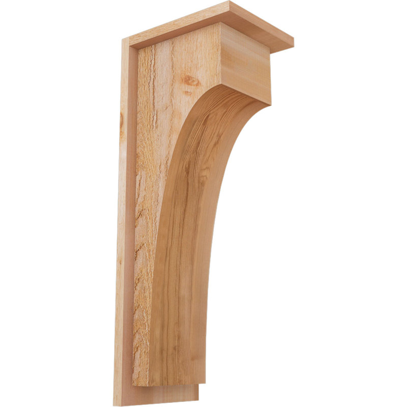 Corbeau Huntington avec plaque arrière, H 26 po x l 8 po x P 10 po, Cèdre rouge, Sciage brut