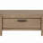 Curved 1-Drawer Console Table - Toffee