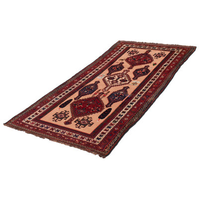 Tapis beige en laine noué à la main de conception unique 1990S 4 pi 7 po x 8 pi 11 po Strauch