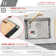 STYLISH 22 inch Workstation Single Bowl Undermount 16G Kitchen Sink with Built in Accessories