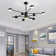 10 - Light LED Sputnik Modern Linear Chandelier