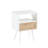 15.75" Rattan End Table With  Drawer And Solid Wood Legs, Modern Nightstand, Side Table For Living Room, Bedroom-445435540