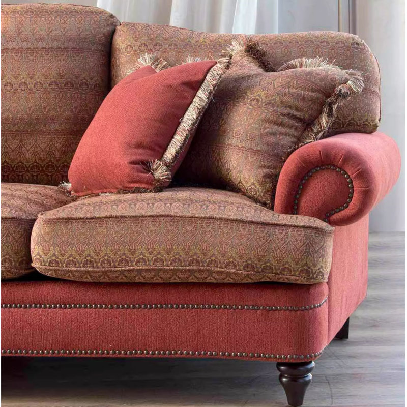 Retro Creative Casual Sofa, 39.37" H x 85.83" W x 39.37" D, 3
