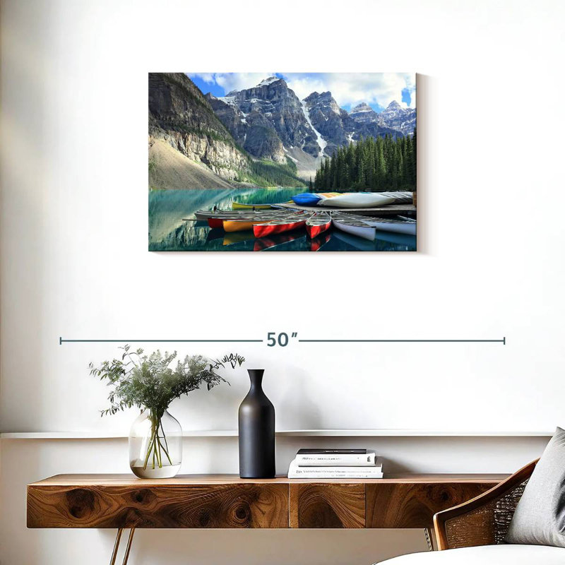 Mehar Moraine Lake Canoes, H 20 po x l 30 po