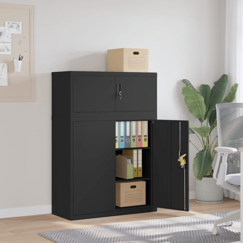 Zenobius Storage Cabinet, Black