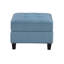 Repose-pieds de rangement pour meubles de salon en bois massif capitonné bleu confort moderne 1pc
