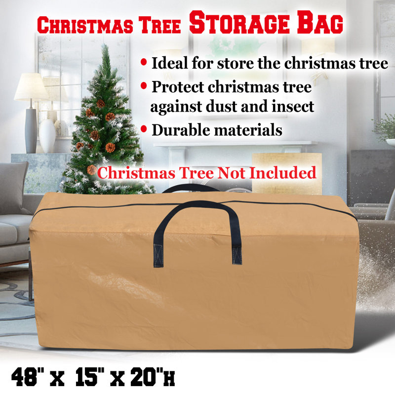 Rangement pour arbre H 20 x l 48 x P 15, H 20 po x l 48 po x P 15 po, Brun clair