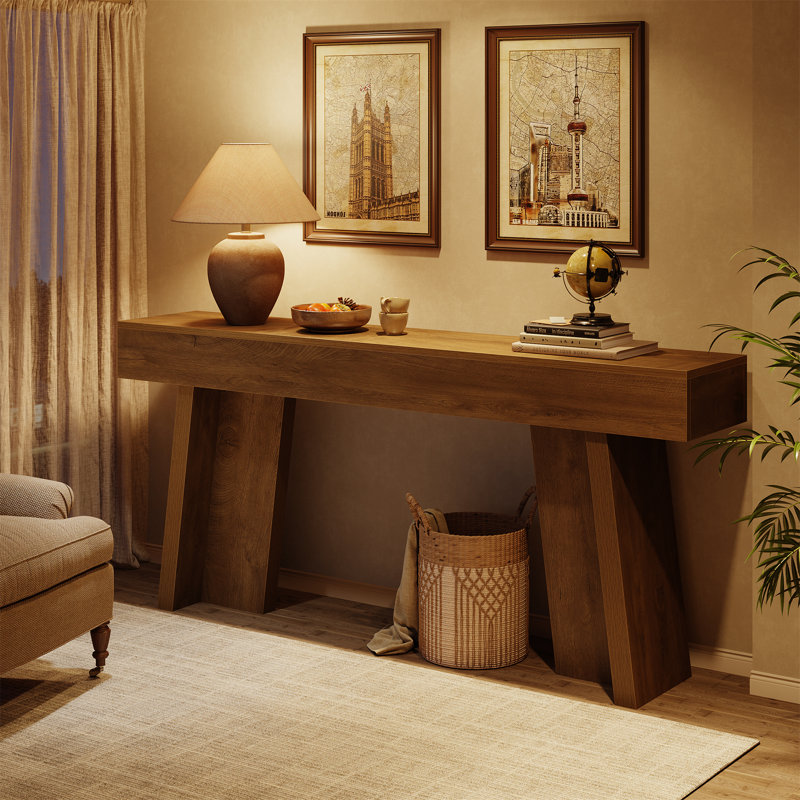 71-inch Long Console Table For Entryway, Sofa Table Behind The Couch For Living Room