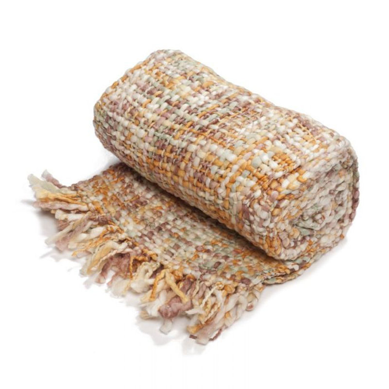 Mehar Throw Blanket, Light Brown