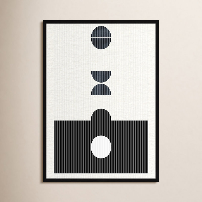 Eclipse I Print by Susan Jill, 35.5" H x 25.5" W x 0.75" D, Satin Black Framed