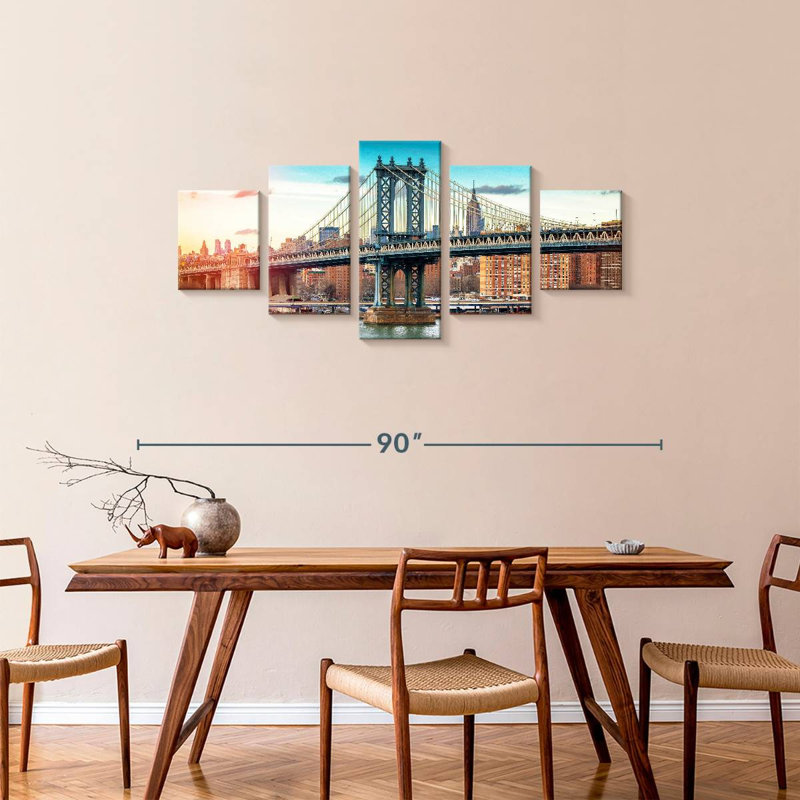 Manhattan Bridge Color, 34" H x 74" W