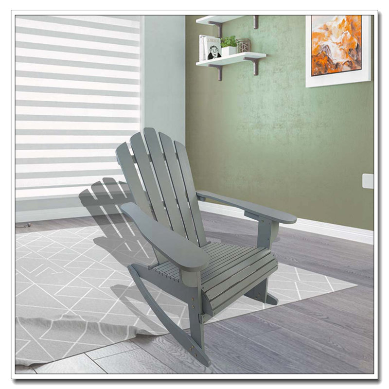 Chaise Adirondack inclinable en bois