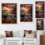 Espagne, coucher de soleil à Ibizas IV sur toile-91284468-91284473