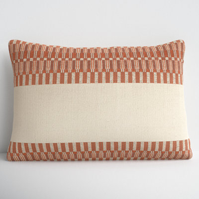 Joost Handmade Tribal Terracotta Lumbar Pillow