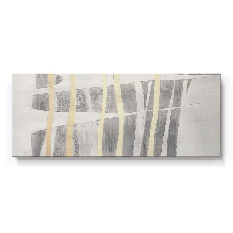 Série abstraite-DL XXX- Toile tendue avec châssis - Prêt à accrocher, H 12 po x l 30 po