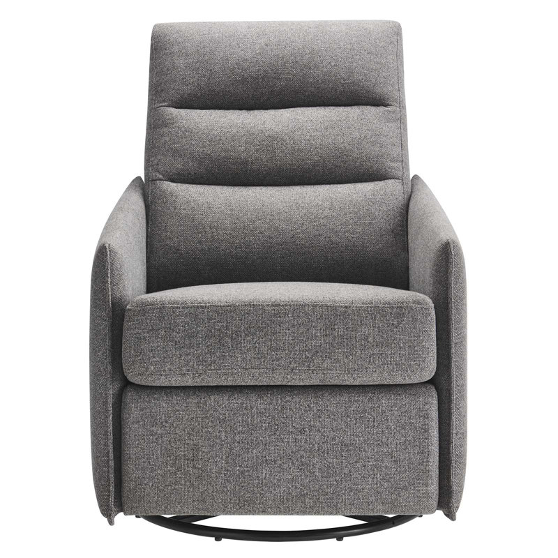 Modway Etta 28'' Wide Swivel Lounge Chair, Gray Revolution Performance Fabrics®