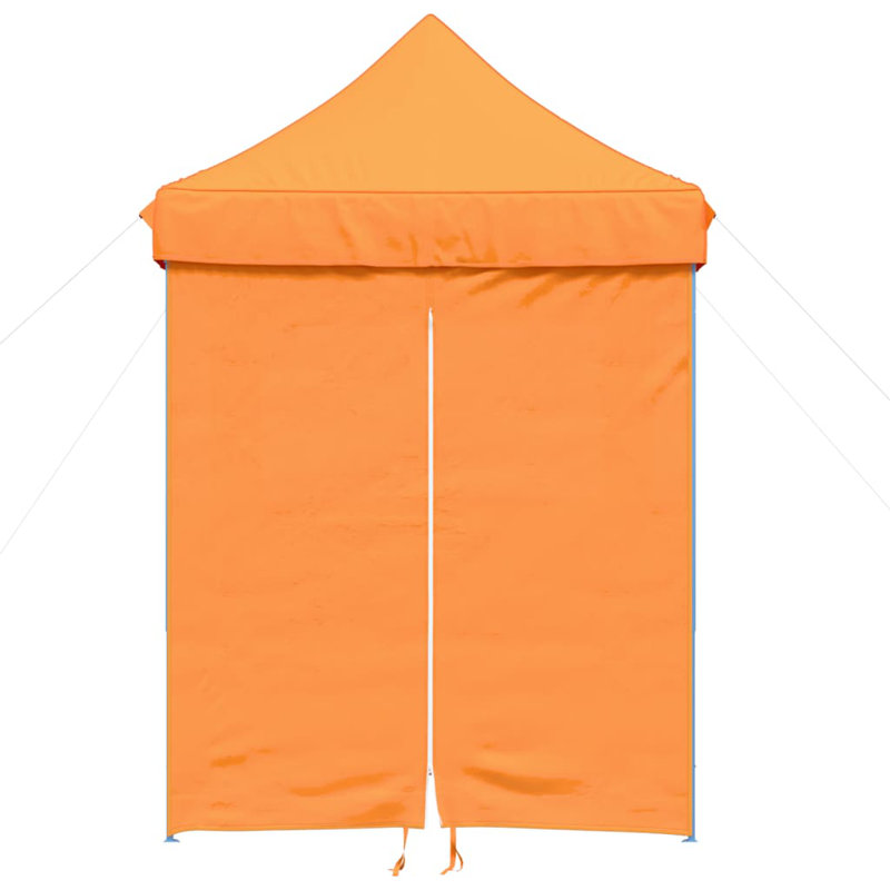 Vidaxl Foldable Party Tent Pop-Up With 4 Sidewalls, 306cm H x 200cm W x 200cm D, Blue, Orange