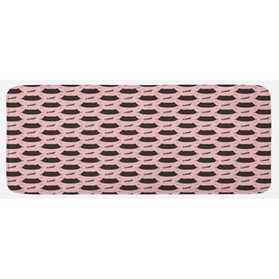 Tapis de cuisine brun foncé foncé