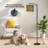 Arc Floor Lamp Retro Mid Century Starburst Bold Geometric Shapes Floor Lamps with Remote LED Lights Adjustable Lamp Shades Tall Standing Lamps for Reading Office Living Room