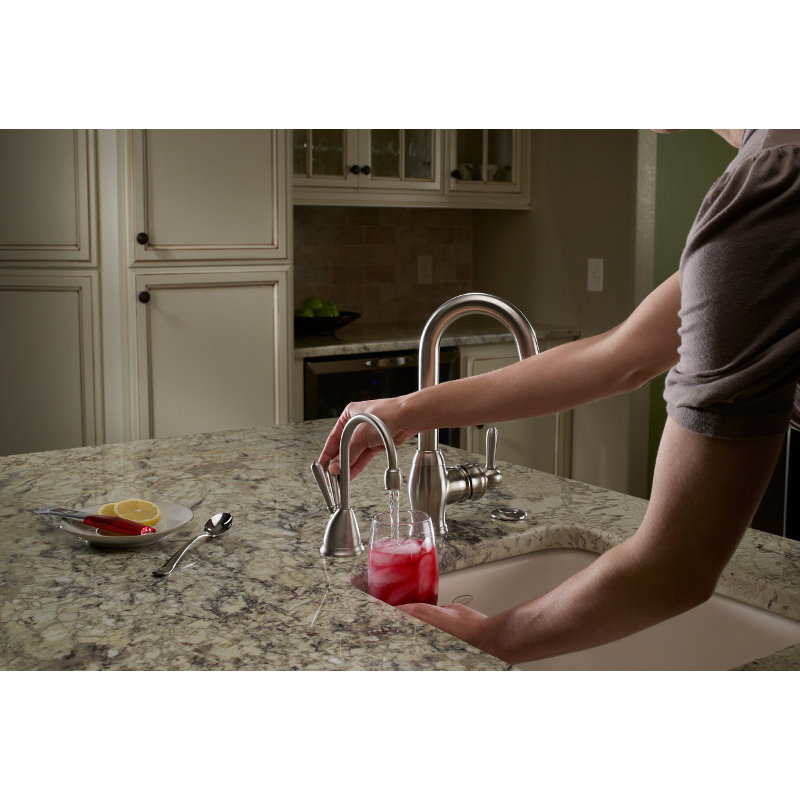 Hot & Cold Water Dispenser, Satin Nickel