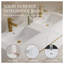 Ensemble de meuble-lavabo double 72 po avec plateau en résine et tiroirs à fermeture en douceur, blanc brillant 72 po-603366418