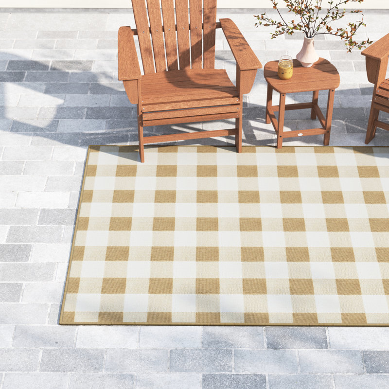 Lyle Plaid Indoor / Outdoor Rug, Rectangle 7'10" x 10'10"