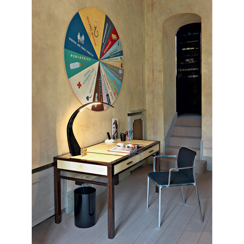 Taj LED Table Lamp, Satin-Finished Frozen, 24.41'' H X 21.85'' W X 5.91'' D