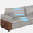 Simple modern office sofa office business