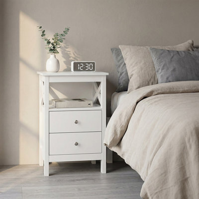 40cm W Manufactured Wood Bedside Table