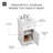 Hermes 19'' Single Bathroom Vanity with Carrara Marble Top-489654