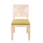 Chaise d'appoint de salle à manger à dossier tissé en bois massif 19,5 po H King Louis-1306519174