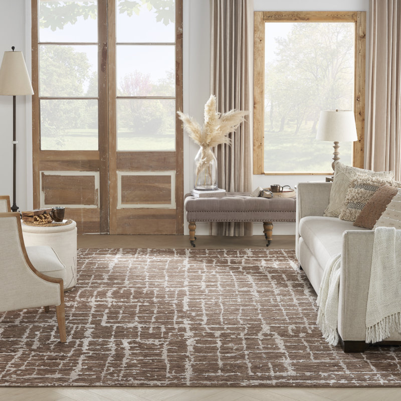 Abstract Hand Woven Area Rug, Rectangle 8'6" x 11'6"