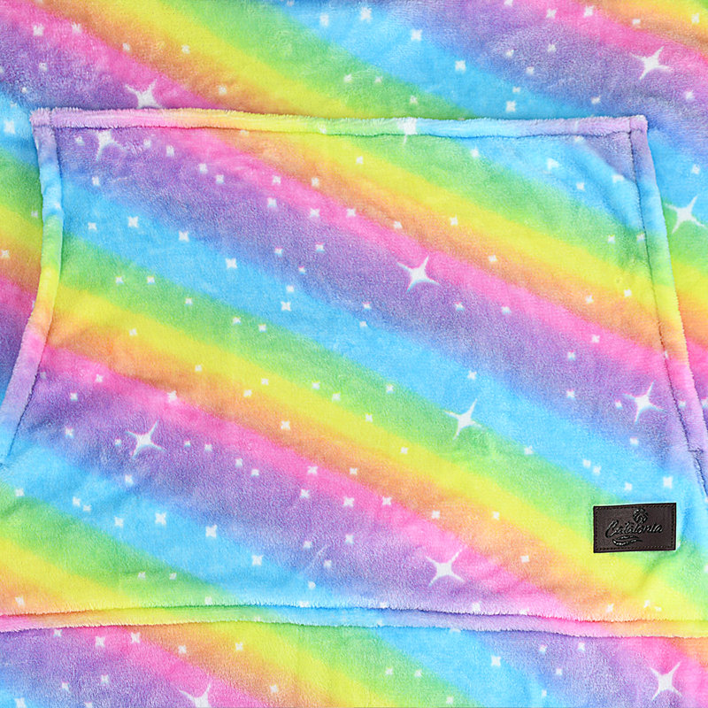 Surdimensionné avec couverture à capuche et molleton, Barbe à papa, Ombre