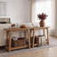 41.3'' Light Brown Console Table with Shelf