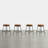 Swivel Upholstered Counter Stool with Metal Frame-118574630