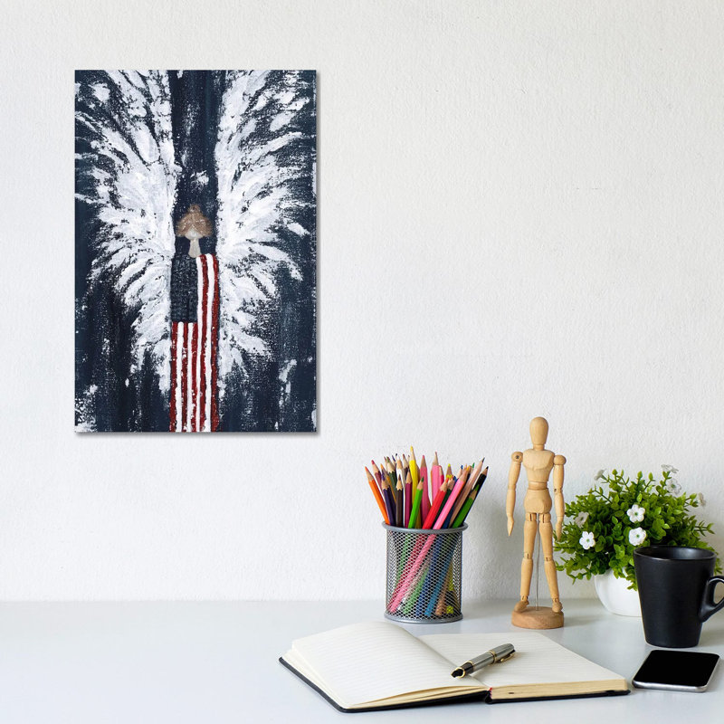 Americana Angel by Ashley Bradley - Wrapped Canvas Painting