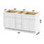 Base de meuble-lavabo double 60 po seulement-99027861