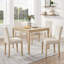 Ensemble de salle à manger compact cinq pièces avec quatre chaises rembourrées pour petites cuisines et appartements