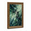 Vines épineuses foncées sur fond aquarelle vert turquoise, toile murale d'Halloween-946714595