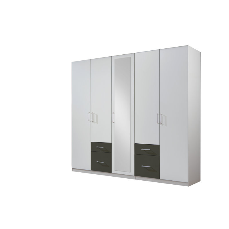 Aelisa 5 Door Manufactured Wood Wardrobe