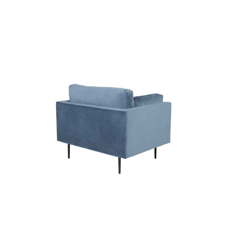 Bertwalda Upholstered Armchair, Blue