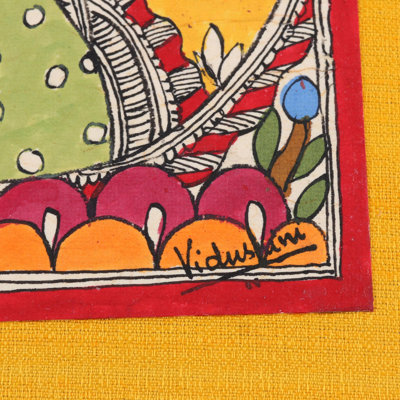 Sraping Peacock Handmade Paper Journal India Scrapbook