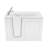 Captains Series 53'' x 30'' Walk-in Fiberglass Bathtub with Faucet-11831187
