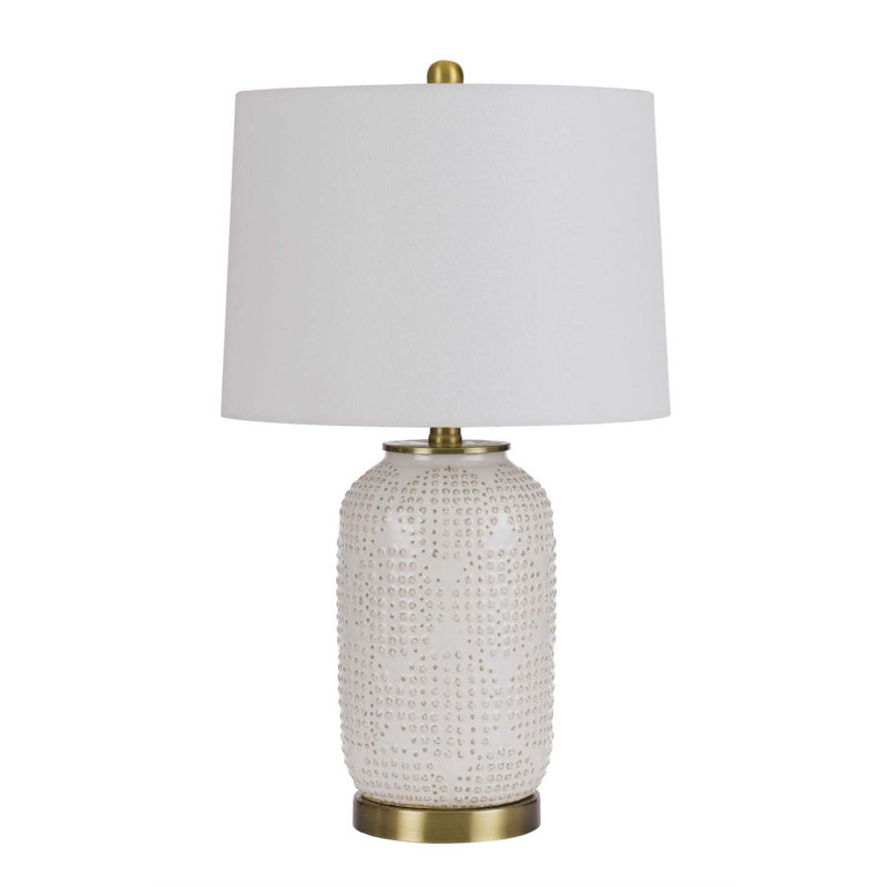 Lampe de table blanche 24 po Tran