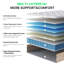Grand matelas en mousse à mémoire de forme hybride 12 po dans une boîte, ressorts ensachés individuels pour l'isolation des mouvements, un sommeil silencieux et un soulagement de la pression-482138911-482138910