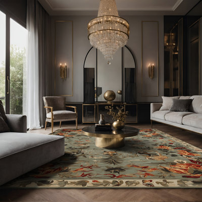 Tapis brun soyeux et moelleux